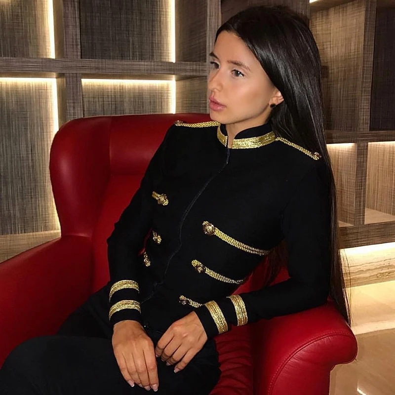 Best Ocstrade Women Jackets Spring Autumn Coat 2019 Party High Quality Green Plus Size Elegant Long Slee