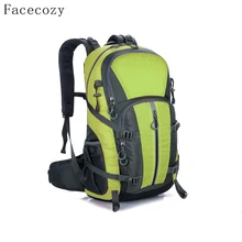 Facecozy Outdoor Camping Wear Resistant 40L Backpack Mountaineering Hunting Travel Backpack Big Capacity Waterproof Sports Bag