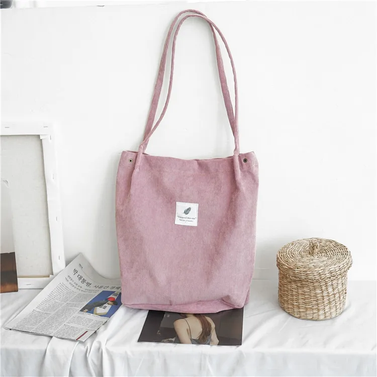 

Corduroy Tetraena buckle Canvas girl bag Large capacity Art Institute wind hundred Lap Shoulder bag Women Shopping Bags