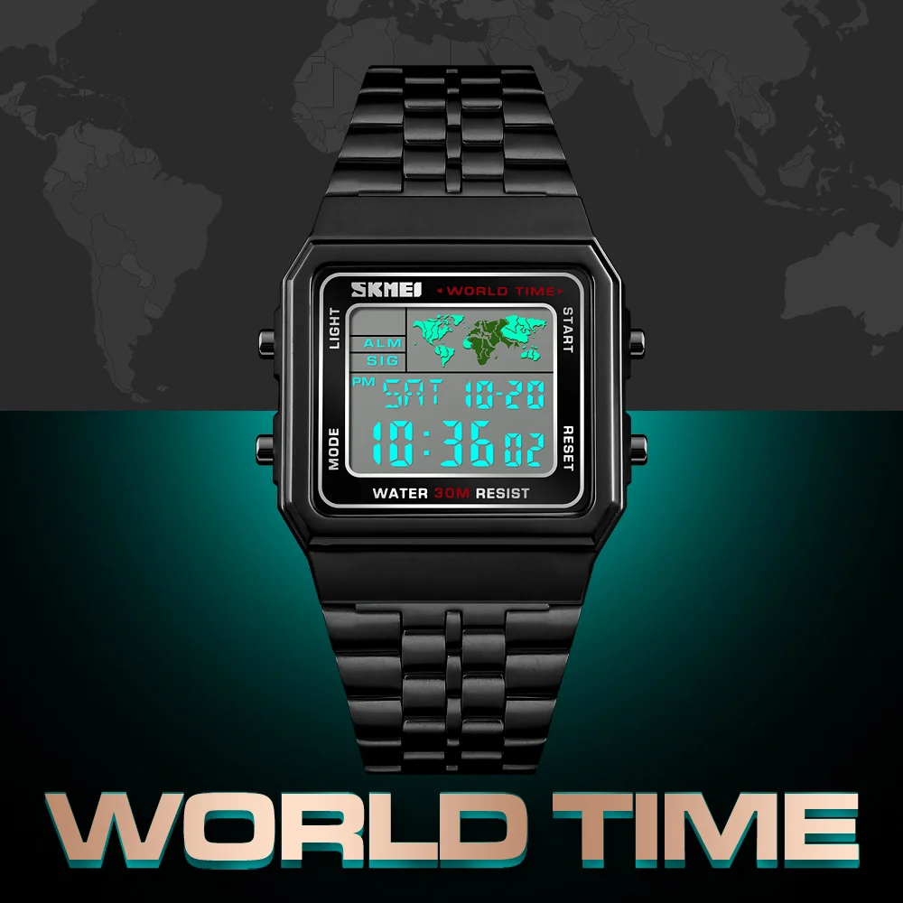 

zk20 SKMEI Fashion Mens Watches Women Luxury Countdown Stopwatch Electronic Digital Watch Men Waterproof Military Sports Watches