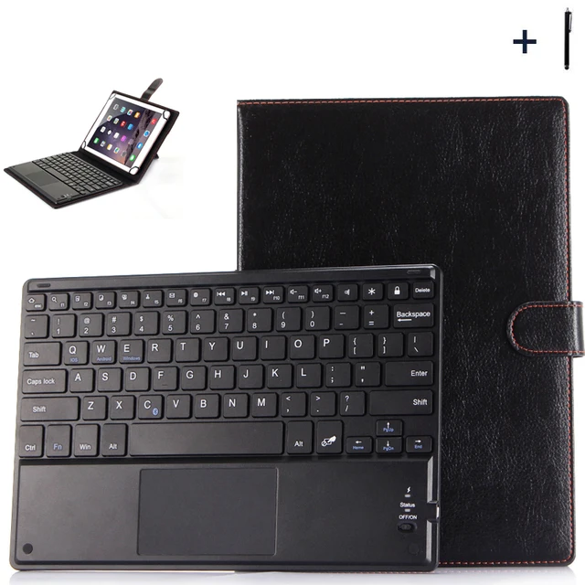 Best Price 9'' 10''Tablet Universal Wireless Bluetooth Keyboard Case For ASUS Lenovo Huawie 9'' 10'' Tablet Flip Leather Stand Cover+Stylus