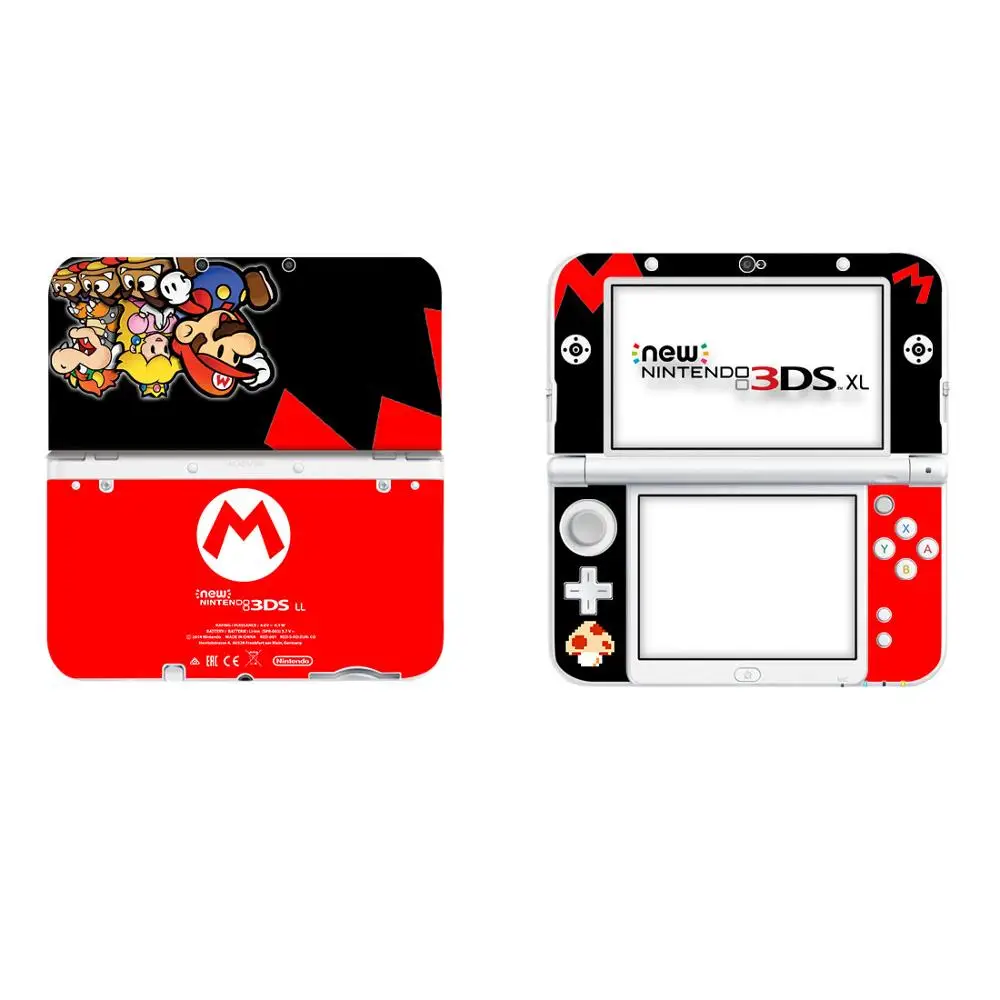 Виниловая наклейка на чехол Super Mario кожу для нового 3DS XL s LL защитная виниловая