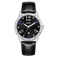 Luxury brand watches women fashion casual beauty fancy womens quartz wrist watch waterproof 50m Leather strap CASIMA 3008