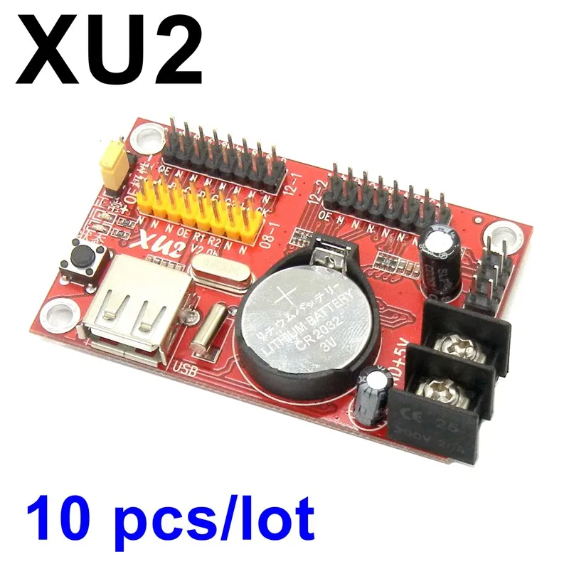

10PCS Kaler XU2 USB led control card 512*32 pixels for P10,f3.75,f5.0,p4.75,p7.62 single/dual color display U disk controller