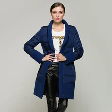 TopFurMall) Осень-Зима Женский Детский пуховик 80% утиный пух модная верхняя одежда пальто 2XL VK3106