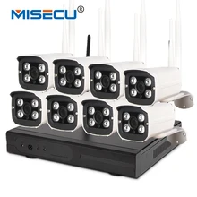 MISECU 8CH 720P HDMI 1080P complete WIFI system 8pcs 1.0mp WIFI array IR LED Camera plug&play Wireless 2.4G P2P Waterproof CCTV