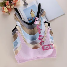 (2pc/Lot)2016 High Quality Girl’s Bra Healthy Cotton Intimates Girls Comfortable Adjustable Strap Push Up Padded Bra