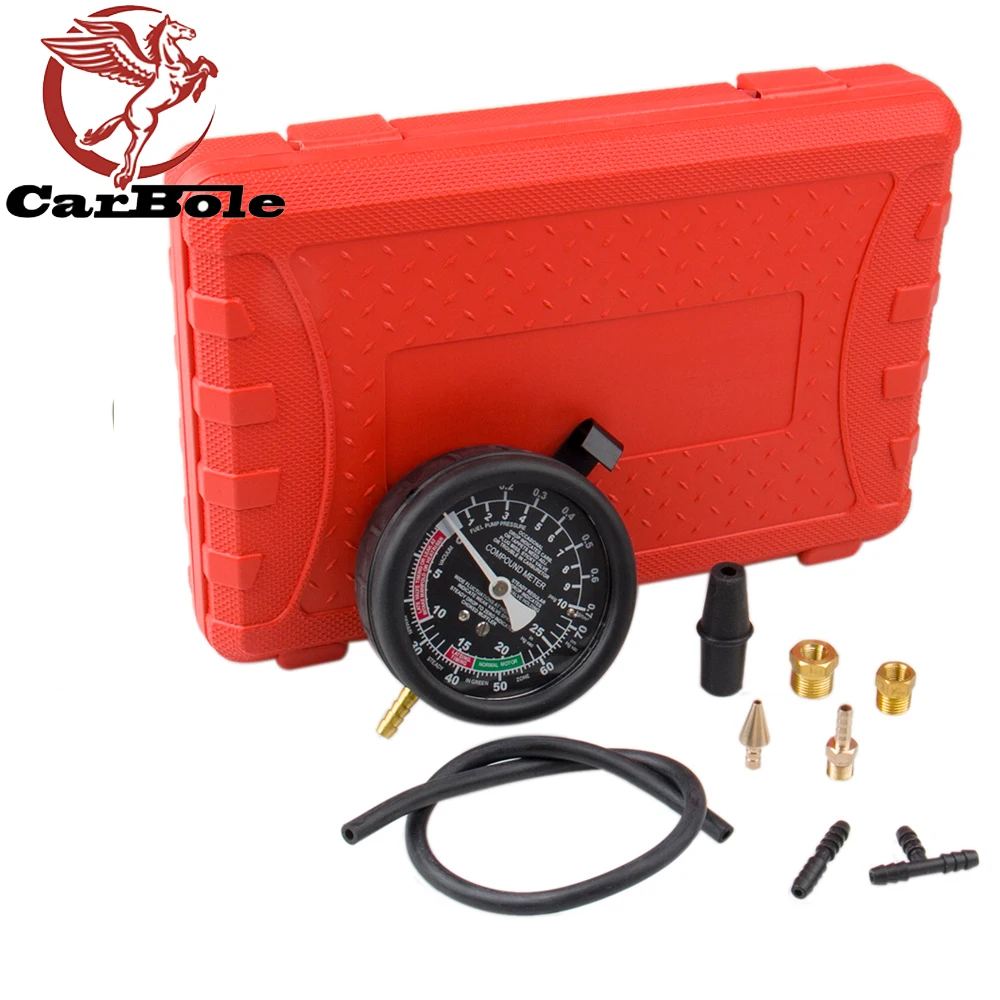

Petrol Gas Engine Cylinder Compressor Gauge Meter Test Pressure Compression Tester Leakage Diagnostic Gauge Tester Tool Car