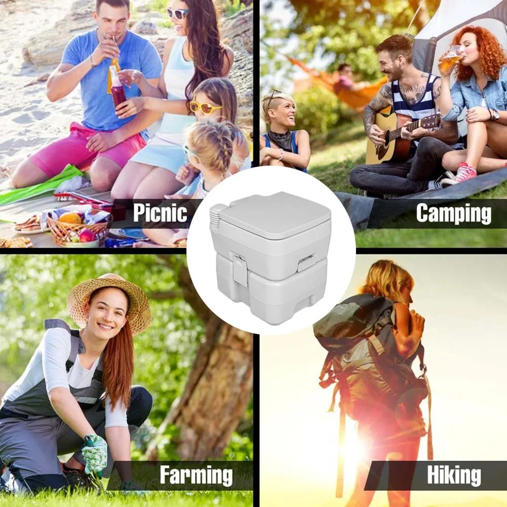 

High Quality 20L Portable Toilet for Outdoor Camping Boating Traveling Multifunctional Outdoor Tools Easy To Clean B2Cshop