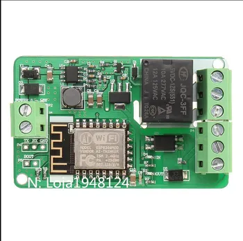

Chegada nova 1 Pcs Verde ESP8266 10A 220 V Modulo de Rele De Rede WI-FI de Entrada DC 7 V ~ 30 V modulos
