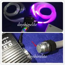 Двойной эффект света двигателя RGB дыхательные звезды+ звезды съемки для автомобиля Led волокно свет 600 шт. звезды автомобиля потолок