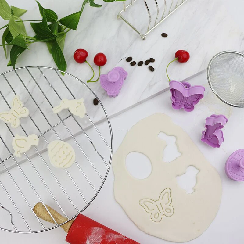 3D Irregular Biscuit Mould Easter Valentine's Day High Quality Food Grade Plastics Baking Tool For Decoration | Дом и сад