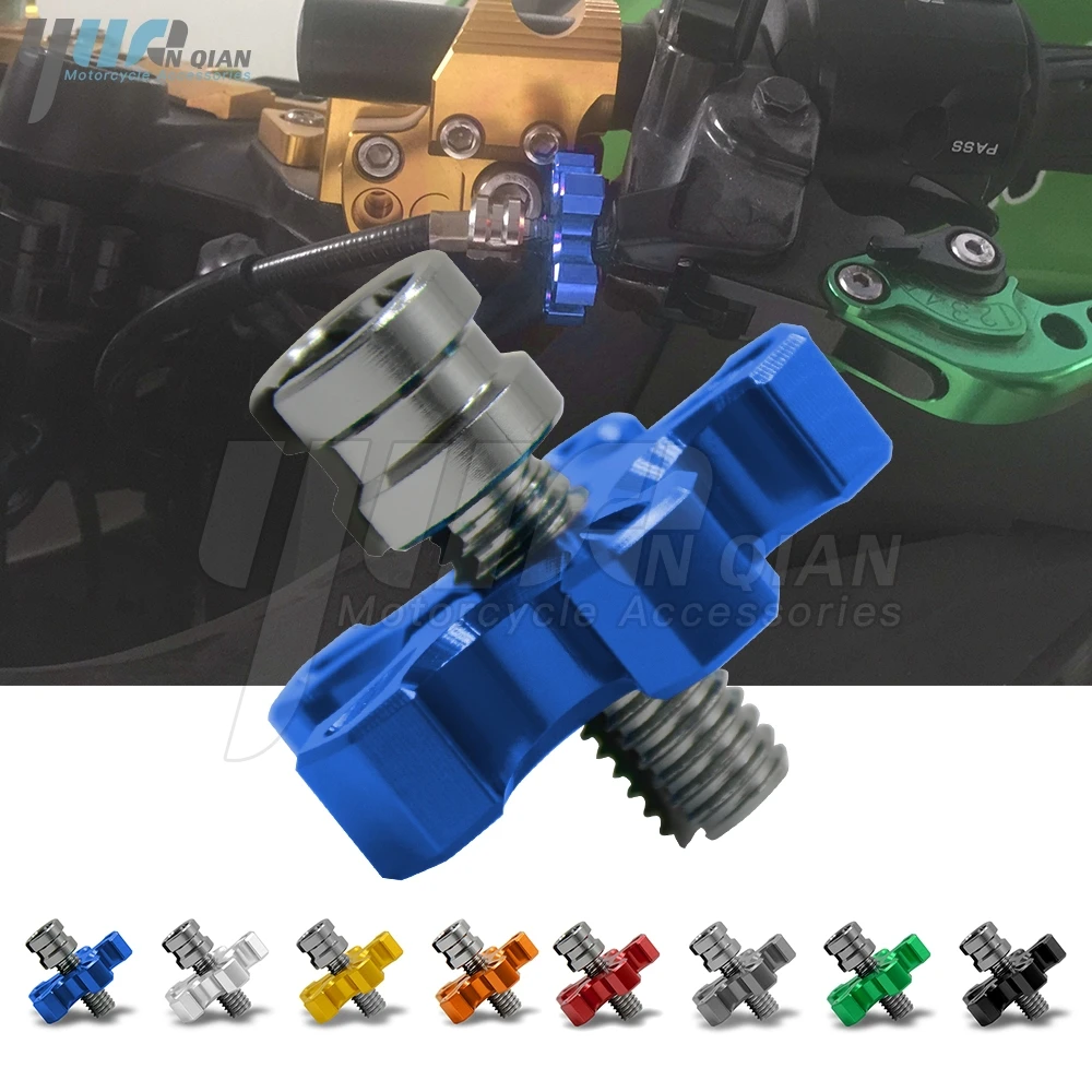 For Kawasaki Ninja 1000 ZX-10R Z300 ABS Z 750 800 ER-6N M8&M10*1.25 Universal Motorcycle CNC Aluminum Clutch Cable Wire Adjuster