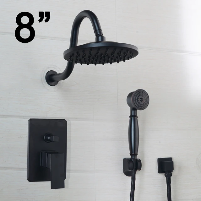 Bathroom Shower Set ORB Top Shower Head Wall Mounted Rainfall Shower