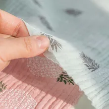 Чистый хлопок, двойная газовая ткань, Детская Хлопковая льняная ткань, Детские хлопковые газовые аксессуары для одежды