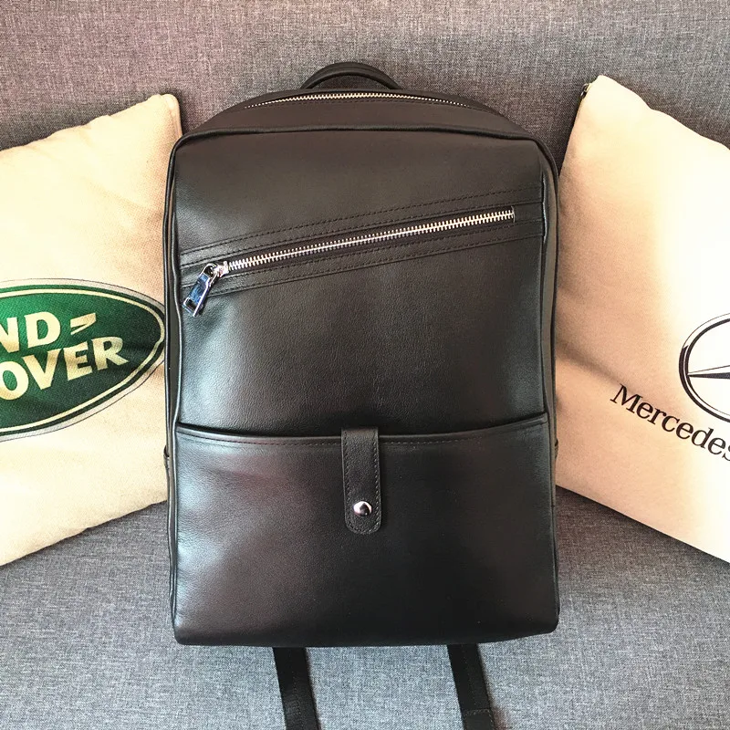 Computer Schicht Reisetasche Casual Mode Rindsleder Tasche Business Frau Männer High Rucksack Top kapazität Kaisiludi Leder Schulter q4wavv6