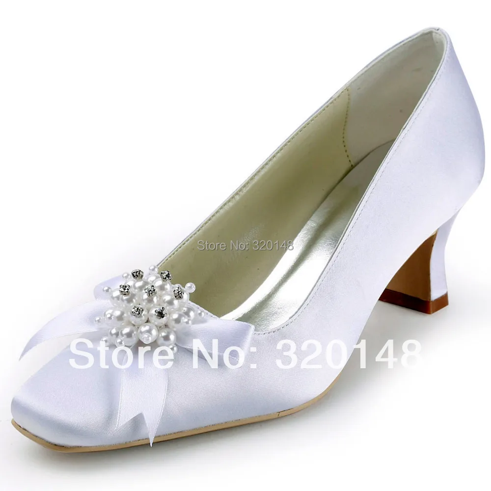 cream square toe heels