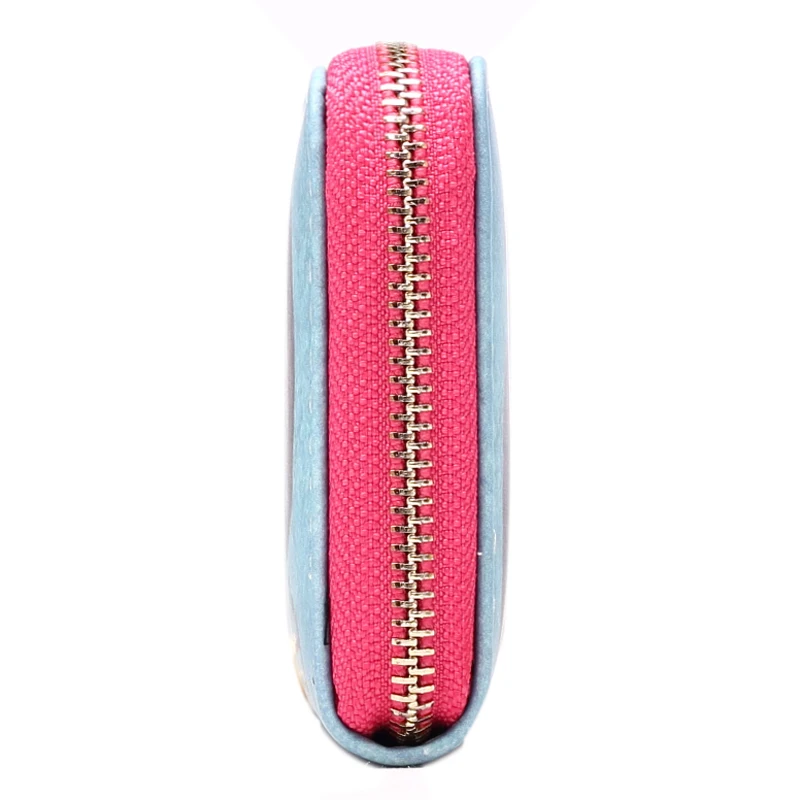 Annmouler Для женщин PU кожаный кошелек длинный Размеры молнии бумажник многоцветной Цветочный принт клатч Мода Большой Ёмкость портмоне