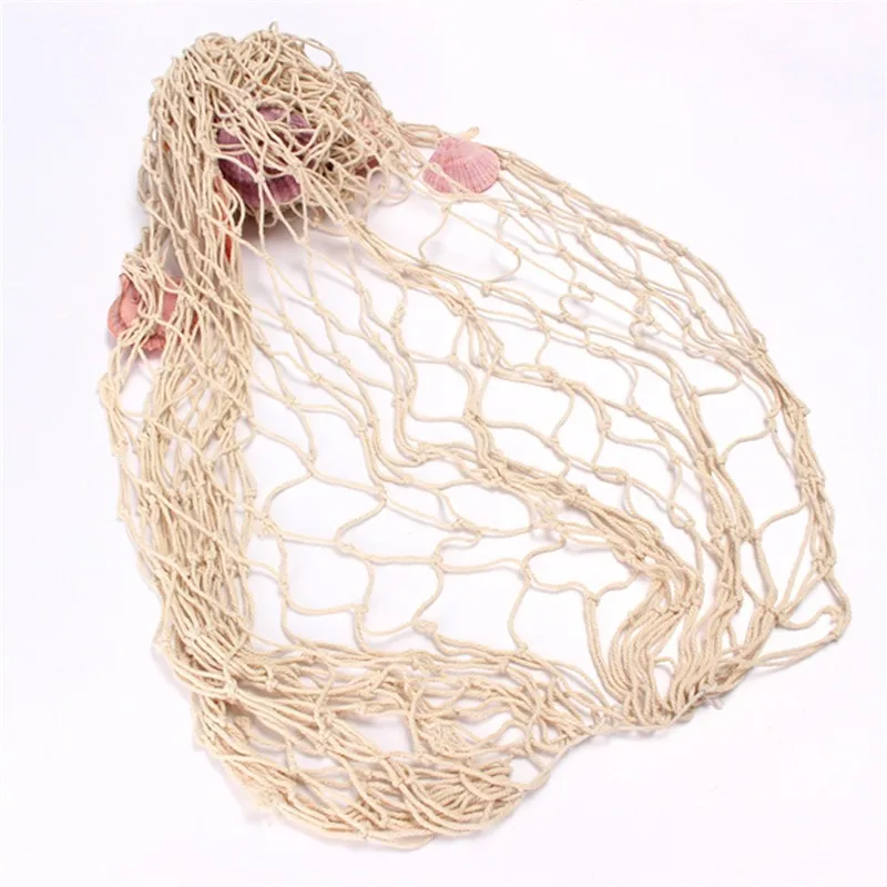 Home Decoration Nautical Decorative Fishing Net Sea Beach Shell Party Door Wall Ornaments Decoration6