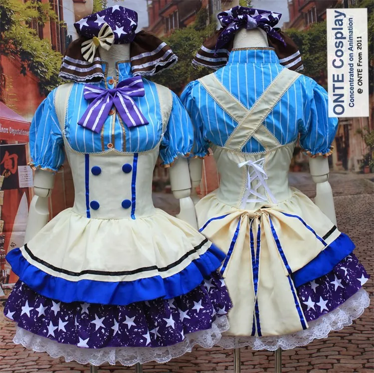 Anime LoveLive! School Idol Project Cosplay Costume Tojo Nozomi Sweet Candy cos Dress maid Cosplay Costume lolita dress (4)