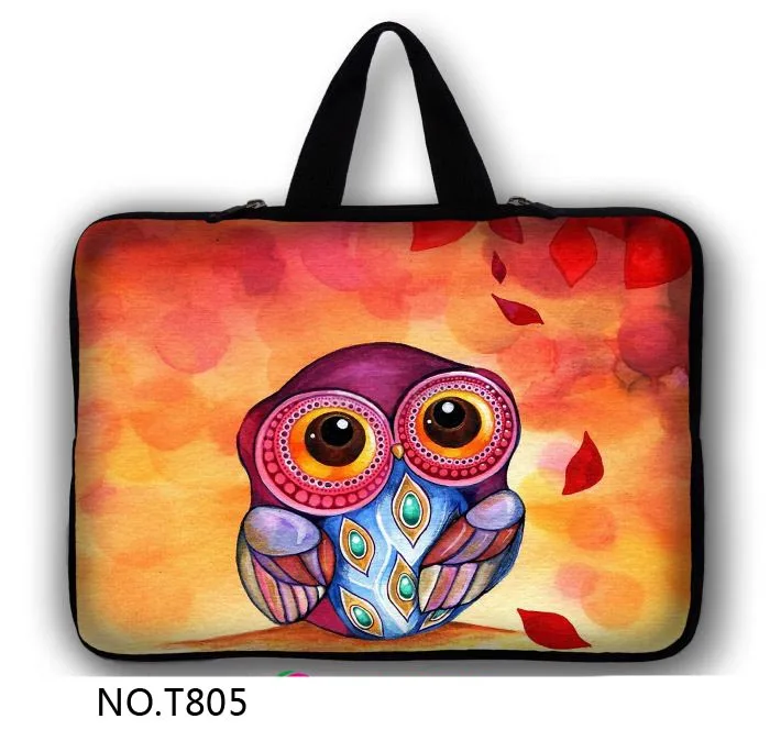 Сова Портативный для ноутбука сумка для ноутбука Macbook 10 11,6 13,3 14,4 15,4 15,6 17 17,3 Нетбуки молния рукав чехол для планшета компьютера сумки