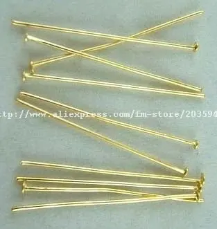 

50mm Gold Plated Metal Head Pins Jewelry Findings