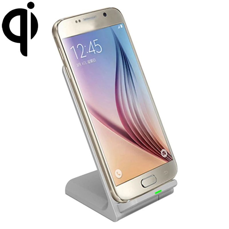 

QI Wireless Charger Universal LED Indicator 5V 1.5A Fast Charging Phone Desk Holder For iPhone X Samsung Galaxy S8 Smartphone