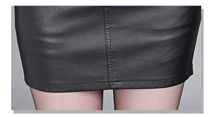 Для женщин юбка Искусственная кожа Для женщин юбки из искусственной кожи посылка бедра плюс Размеры тонкий один шаг юбки M L XL XXL 3XL 4XL высокое