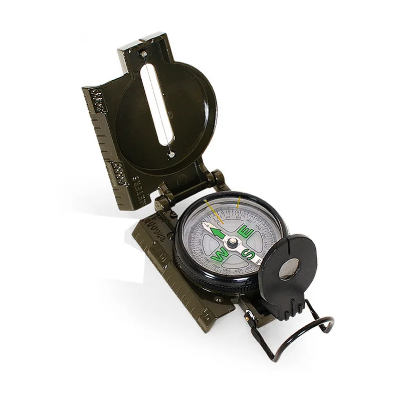 Портативный Армейский зеленый компас со складной линзой американские военные многофункциональный компас для лодки панель управления