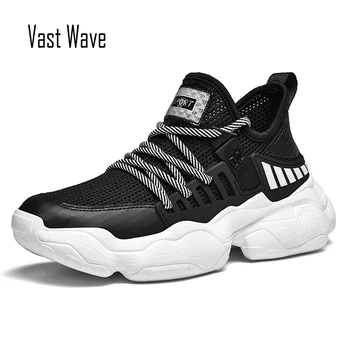

Vastwave Newest Men's trend sneakers Shoes Light Weight Mesh Casual Shoes for man Running wild Breathable Leisure Men Shoes