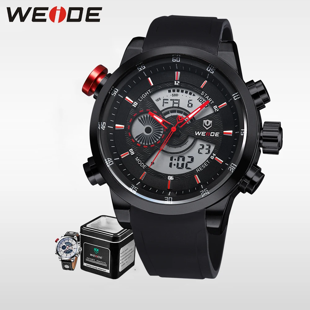 

WEIDE Top Brand Luxury Men Running Digital LCD Digit Water Resistant Sports Watches Military Relogio Masculino Clock / WH3401
