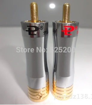 

Free shipping 8mm Pailiccs lockable Plug Cable Connector RCA male adapter 4pieces