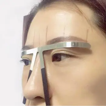 

Permanent Eyebrow Stencil Microblading Measure Makeup Tattoo Ruler Tools Magical Grooming Shape Model high quality dropshipping