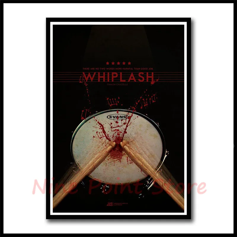 Whiplash классический фильм белая бумага с покрытием постеры для бара кафе гостиная плакаты бескаркасные - Цвет: Небесно-голубой