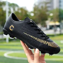 Lion Scream Football Shoes Professional Soccer Suferfly Futsal Sock Cleats Training Sport Sneakers Child Turf& Spike 33-44