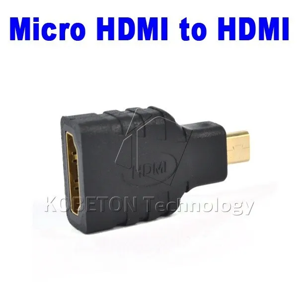 Kebidu 1 шт. позолоченный Переходник HDMI Тип женщина к Micro HDMI Тип D Мужской адаптер для HDTV камера т. д