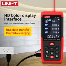UNI-T lazer mesafe ölçer USB 100m 50m 70m telemetre UT395A UT395B UT395C Trena bir lazer profesyonel mezura dijital