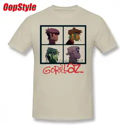 Футболка Gorillaz для мужчин плюс размер хлопковая Футболка команды 4XL 5XL 6XL Camiseta