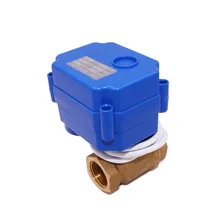 Ширина 1 дюйм, 3/4 дюйма 1/2 DC12V CR01 латунь моторизованный шаровой клапан