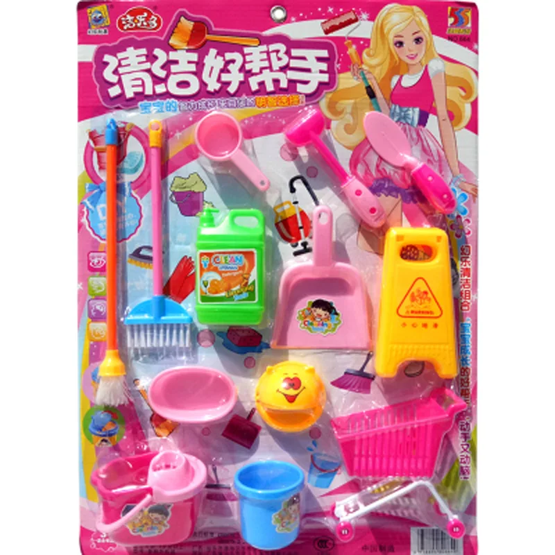 

CCINEE 13PCs Doll Furniture Cleaning Doll High-grade Cleaning Kit For Girl Barbie Dolls Big Size Cleaning Tools For Barbie Dolls