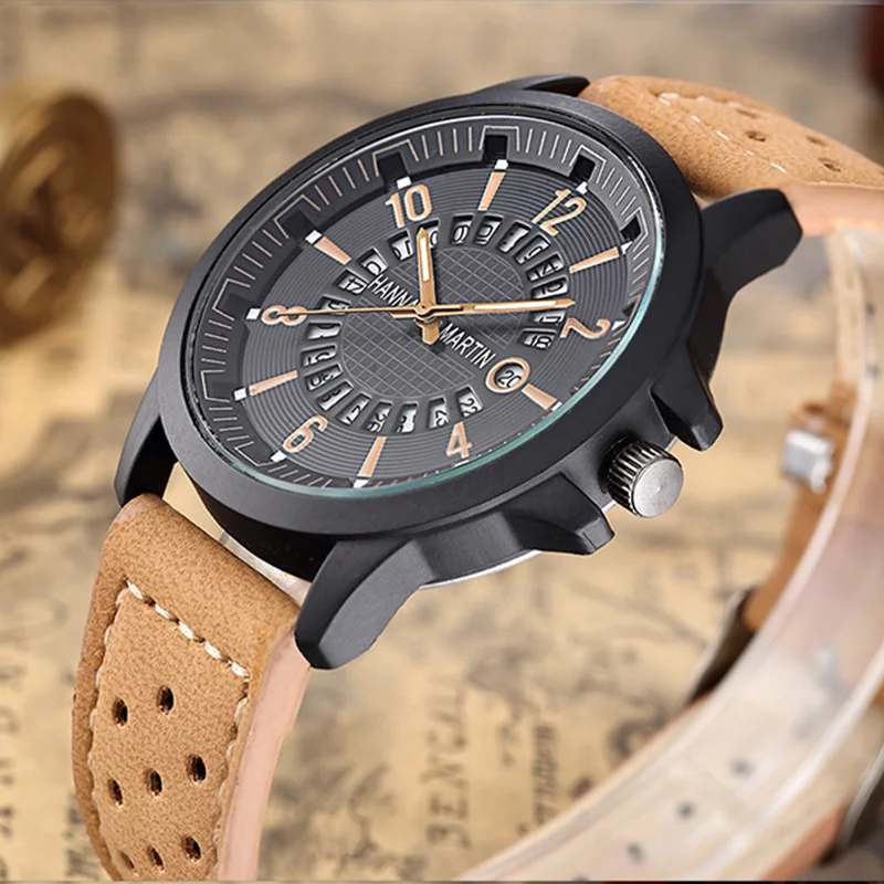 Relogios 2018 Watches Men Top Luxury Brand Fashion Creative Quartz Men Wrist Watch Leather Casual Waterproof Calendar Clock Male