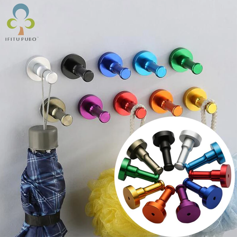 

20pcs/lot Rust Proof Damage Hooks Door Bathroom Kitchen Bar Wall Decor Hanger for Hanging Clothing Key Bag and Towel RQX