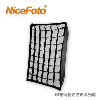 

NiceFoto studio flash softbox economic type mesh square softbox ne08-70x100cm softbox with grill bowen mount