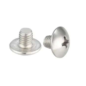 

UXCELL 50Pcs Machine Screws Phillips Truss Head Screw 304 Stainless Steel Fasteners Bolts 8 Sizes for furniture industry etc