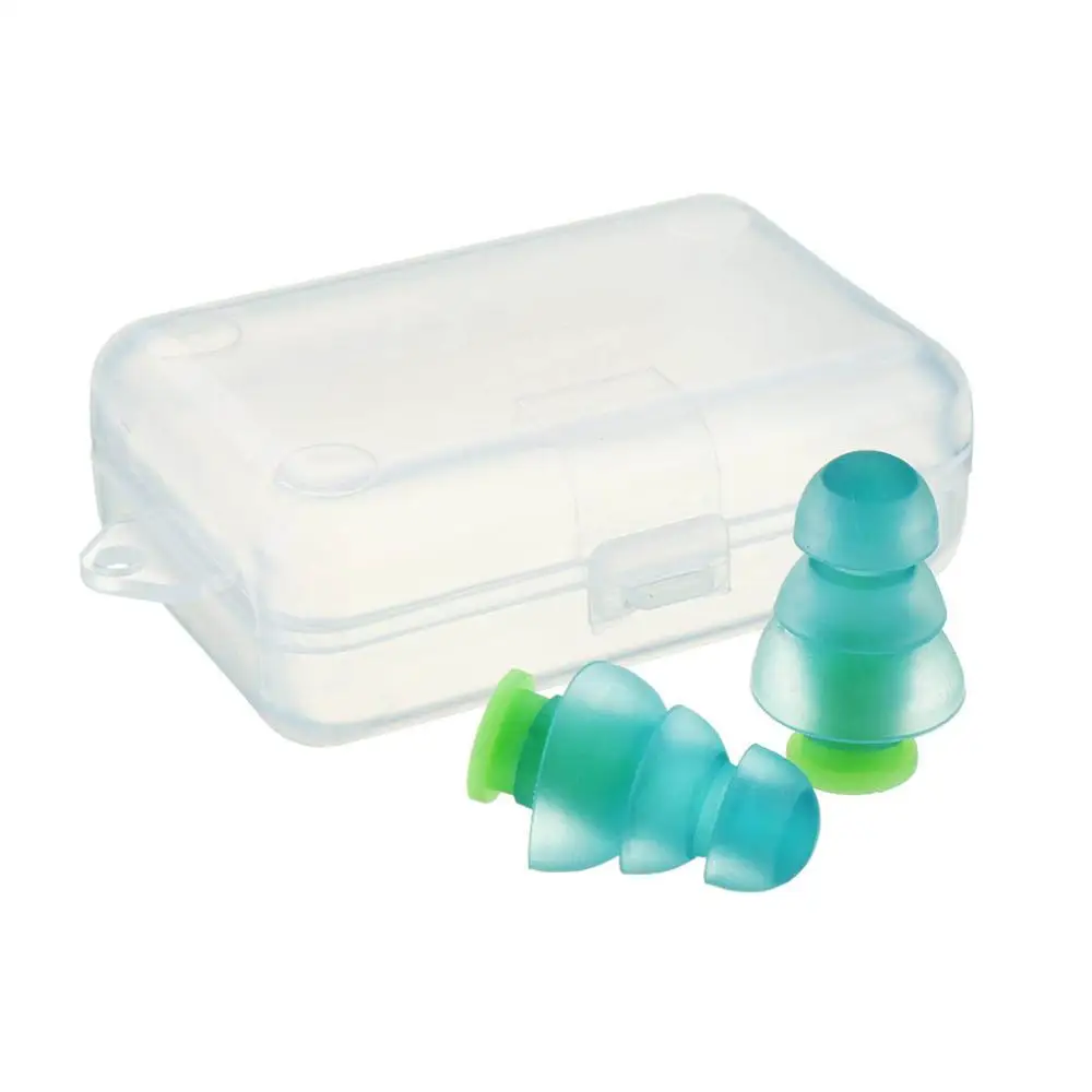 

1 Pair Noise Cancelling Hearing Protection Earplugs For Concerts Musician Motorcycles Reusable Silicone Ear plugs