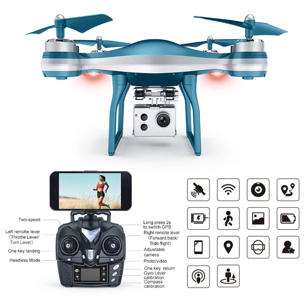 

K10 Drone Automatic Positioning Air Conditioning HD Aerial Four-Axis Aircraft Remote Control Locating Aircraft Quadcopter Drone