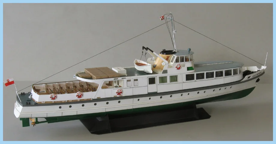 DIY Бумажная модель, 1:100, польский, береговой пароход, Lilla Weneda, сборная ручная работа, 3D игра-головоломка, детская игрушка