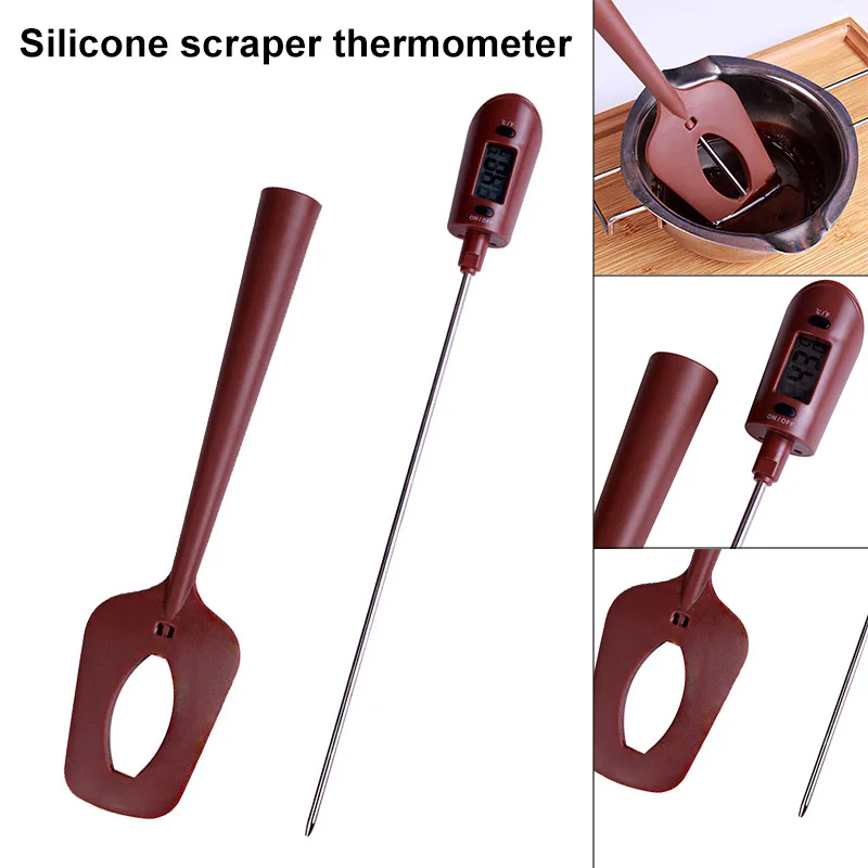 

Silicone Spatula with Electronic Digital Probe Thermometer for Chocolate Jams SDF-SHIP