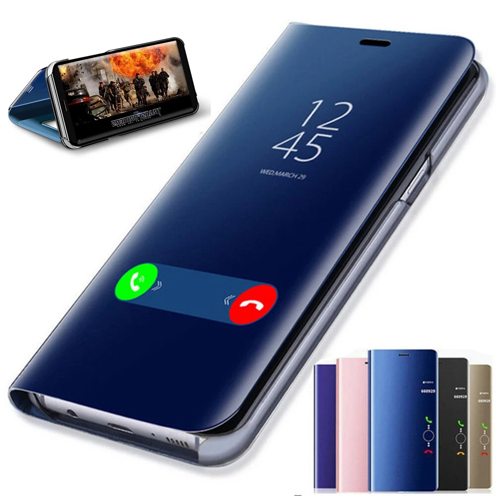 Зеркальный Чехол-книжка для телефона Huawei Mate 30 Pro P30 P20 20 X 20X P10 Plus 10Pro P Mate20 Mate30 P30Pro 30Pro