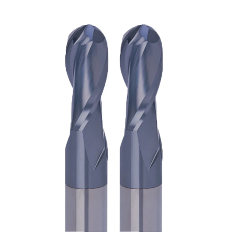 

Carbide milling cutter 45 w steel coated spherical arc R ball cutter CNC CNC 2 edge tungsten steel milling cutter